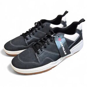 Airwalk Mens Anchor Skateboard Sneakers Low Top Lace-up Size 13 Black Faux Suede